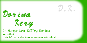 dorina kery business card